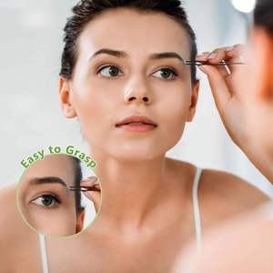 Pinzas Profesionales de Precisión con Punta Afilada, Diseño Ergonómico de Acero Inoxidable para Cejas, Pestañas y Vello Encarnado - Product Image 1