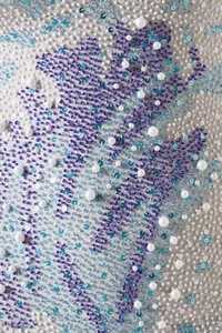 100% Polyester Luxury <b>Beaded</b> <b>Fabric</b> Sequin Embellished Heavyweight Blackout Bodycon Mini Dress with Spaghetti Straps - Product Image 5