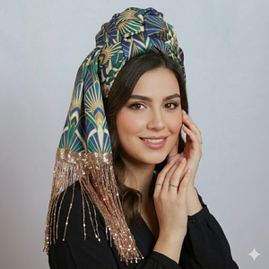Custom Printed Square Tassel <b>Scarf</b> Soft Lightweight Womens Headscarf OEM ODM Manufacturer Chios Custom Fabric Products - Product Image 4