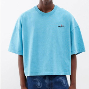 Breathable Men's Regular <b>Fit</b> <b>Crop</b> <b>T</b>-<b>Shirt</b> 100% Cotton Eco-Friendly Quick Dry Comfortable Everyday Street Wear - Product Image 1