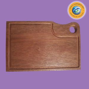 Premium Acacia Wood Cutting Board with Deep Juice Groove for Meat & Poultry - Product Image 4