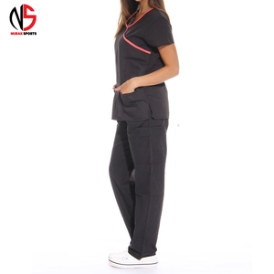 Ensemble d'uniformes médicaux tricotés pour infirmières, vente en gros OEM, les plus vendus, pour cliniques et uniformes de travail des médecins chez NURAK 2026 - Product Image 3