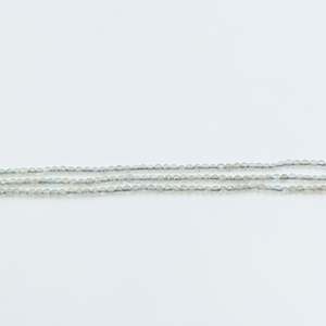 Perles Rondelles Facettées en Pierre de Lune Grise, Fil de 4 Pouces, 2-3mm, pour la Fabrication de Bijoux, Vente en Gros - Product Image 3