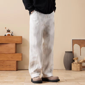 Jean en denim baggy pour homme grande taille, résistant, avec poches cargo, pour la moto - Product Image 2