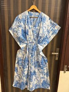 Women's Maxi Straight Tropical Print <b>Kaftan</b> Dress Beach Cover-Up <b>Summer</b> Resort Wear Loose Fit Vacation Lounge Boho - Product Image 1