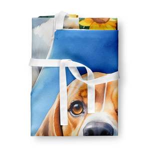 Unisex Large Multicolor Beagle in Sunflowers <b>Apron</b> for Kitchen <b>Cooking</b> Baking Crafts Gardening-for Adults (Women/Men) - Product Image 3