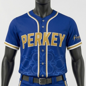 Vêtements de sport personnalisés professionnels avec impression par sublimation intégrale, tissu polyester respirant pour l'identité d'équipe, baseball - Product Image 5