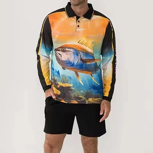 เสื้อโปโลตกปลา UPF50 ป้องกันรังสียูวี รุ่นใหม่ เสื้อโปโลตกปลาสำหรับผู้ชาย รับสกรีนโลโก้ เสื้อโปโลแขนยาวสำหรับผู้ชาย - Product Image 1