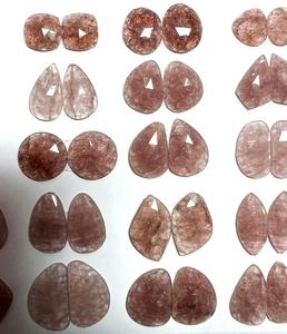 TASBIYA GEMS Piedras Preciosas de Piedra Solar Naranja Natural, Corte Rosa, Facetadas por un Lado, Piedras Sueltas de 150 Quilates, Tamaños Variados para la Creación de Joyas - Product Image 3