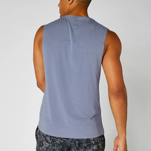 Débardeur de sport côtelé moulant sexy pour homme, personnalisable avec logo, 95% coton 5% élasthanne, vente en gros - Product Image 5
