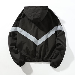 Premium Wholesale Windbreaker Jacket for <b>Men</b> Zipper <b>Pullover</b> Hooded Jacket Custom Logo Streetwear 2026 - Product Image 1