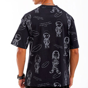 T-shirts en tissu éponge solide personnalisables, anti-plis, 100 % coton, haute qualité, grandes tailles pour hommes, couleur et logo personnalisés, best-sellers - Product Image 4