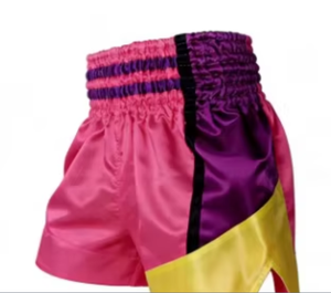 Shorts de boxe blancs pour hommes, taille mi-haute, avec bande latérale argentée, taille élastique, séchage rapide, décontractés, sportifs, 100% polyester PROFIT - Product Image 5