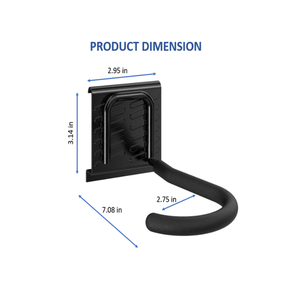 Support mural en acier pour vélos, système de rangement robuste, porte-vélos gain de place pour garage GAPGAR010 - Product Image 1