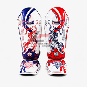 Protector de Espinillas para Muay Thai, Diseño Personalizado de Alta Calidad, Impresión Completa, Cuero Genuino, para Gemelos, Más Vendido - Product Image 6