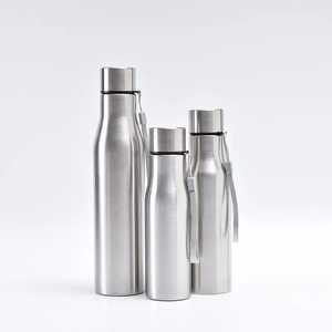 Lot de 2 Bouteilles d'Eau en Acier Inoxydable 1L Grande Capacité, Gourde Métallique Simple Paroi Réutilisable Écologique pour Sport et Bureau (Lot en Gros) - Product Image 2