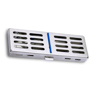 <b>Small</b> Dental Sterilization Cassette 7.25x2.25x0.75 Inch Stainless Steel Mini Instrument Tray Autoclavable Surgical <b>Storage</b> <b>Box</b> - Product Image 3