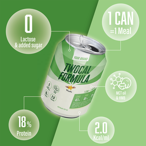 [Échantillon] Boisson nutritionnelle multifonctionnelle OEM, formule liquide personnalisée professionnelle pour les marchés de la santé, formule Twocal - Product Image 2