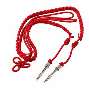Cordons de cérémonie en nylon et polyester de haute qualité, personnalisés, avec embout argenté, pour la défense personnelle - Product Image 1