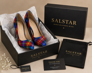 Escarpins à talons aiguilles personnalisés à motif écossais de fierté LGBTQ pour femmes – Escarpins de luxe à bout pointu à carreaux - Product Image 6