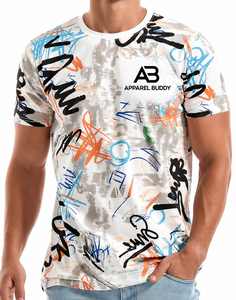 Camiseta de Manga Corta Casual para Hombre, Marca AMY, 100% Algodón, Corte Regular, Lisa, con Logotipo Personalizado Bordado en la Parte Delantera, Venta al Por Mayor - Product Image 3