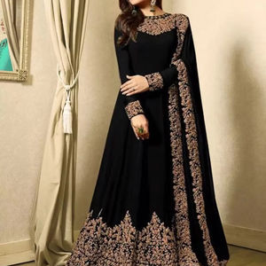 Robe de soirée et de mariage pour femme, style 2024, dernière collection, coupe trapèze, longueur genou, broderie de sequins résistante, écologique et respirante - Product Image 1