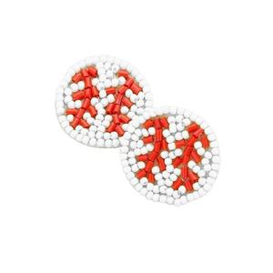 Wholesale Custom Team <b>Spirit</b> Softball Jewelry Handmade <b>Optic</b> Yellow Bead Earrings Boutique Sports Women and Girls Accessories - Product Image 5