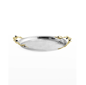 Bandeja de Acero de Diseño Moderno, Estilo Europeo, Bandeja de Metal Color Cobre para Servir Pan, Postres, Café, Té, Frutas y Alimentos - Product Image 6