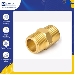 Global Vendor Selling Excellent Quality <b>India</b> Made 3/4" X 3/4" NPT Male Pipe <b>Adapter</b> Brass Pipe Fitting Hex Nipple for Sale - Product Image 5