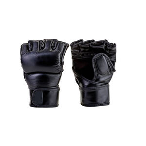 Nuevos Guantes de MMA de Cuero con Acolchado de Gel, Cierre de Cordones y Soporte para Muñeca, para Entrenamiento de Boxeo y MMA - Product Image 1