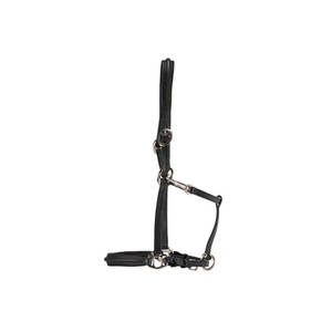 Cabestro de Cuero Negro para Caballo, Ajustable con Hebillas Metálicas, Diseño Clásico - Product Image 2