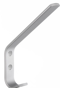 ตะขอแขวนผนังโลหะแบบมินิมอล ตะขอเดี่ยว ป้องกันสนิม ติดตั้งแบบเจาะ - Product Image 5