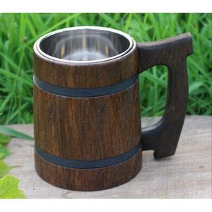 Vaso de Madera Maciza de Primera Calidad, Estilo Americano Tradicional, Resistente, Apto para Lavavajillas, Ecológico, para Bebidas Frías/Calientes, al por Mayor - Product Image 5