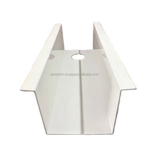 Trapezoid U Shape System Industria Plastic Vietnam Manufacturer Prices Rain Water Roof PVC Gutters - Product Image 6