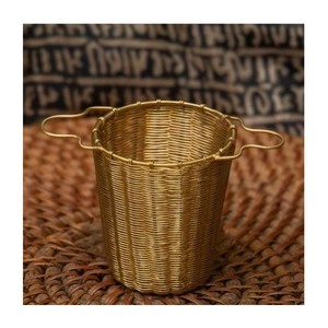 Most Selling Stainless Steel Tea <b>Strainer</b> Gold Colander For Loose Leaf Tea Brewing Kitchen Tool Durable Metal <b>Mesh</b> Filter - Product Image 6