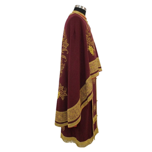 Ensemble de Vêtements Liturgiques pour Prêtre Orthodoxe, Robe d'Église en Satin Brodé de Motifs Floraux, Vêtement Religieux pour Hommes, Vente en Gros - Product Image 3