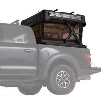 PickupMate Wintop – Toit rigide toutes saisons pour camionnette avec système d'enceintes, éclairage, levage automatique et télécommande, 145 cm, pour se détendre