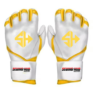Nuevos Guantes de Bateo de Béisbol y Sóftbol Unisex Profesionales Personalizados de Cuero de Cabra para Protección de Manos OEM - Product Image 1