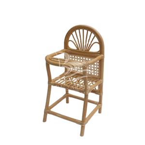 Trona de ratán extensible de estilo tradicional, silla de comedor de muñeca para cocina, muebles para el hogar - Product Image 1