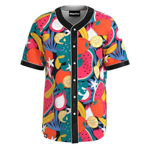 Camiseta de béisbol unisex personalizada, sublimado uniforme de equipo, ropa deportiva con impresión de logotipo, ropa de softbol personalizable OEM ODM - Product Image 1