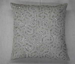Housse de coussin en coton de luxe respirante, taie d'oreiller décorative pour la maison, l'hôtel, le canapé, export en gros en Inde à prix de gros - Product Image 2