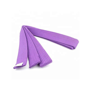 Cinturón de Karate Morado para Adultos Unisex, 100% Algodón, Transpirable, Teñido Liso, para Artes Marciales - Product Image 1