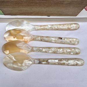 Cuchara de Nácar Natural para Postre, Cuchara de Concha Hecha a Mano, Ecológica, Cuchara de Cocina para Postre, Proveedor al por Mayor - Product Image 3