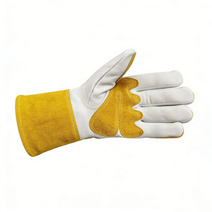 ถุงมือเชื่อมหนังแท้แบบกำหนดเอง Max Protection ทนความร้อนสูง อุปกรณ์นิรภัยสำหรับงานหนัก พร้อมกระเป๋าและกล่องเก็บ LWG-0020 - Product Image 3