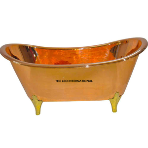 Venta al por Mayor de Bañera de Cobre Sólido de Lujo, Estilo Antiguo, Forma Ovalada, para Uso en Baños, Precio de Exportación a India - Product Image 3