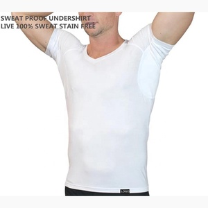 Camiseta Interior Personalizada para Hombre, Cuello en V, Sin Mangas, Tejida, Blanca, Transpirable, con Protección Anti-Sudor, Impresión Serigráfica, Sin Costuras - Product Image 1