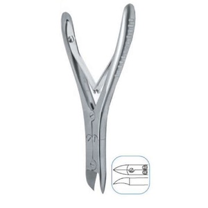 Surgical Grade Stainless Steel Podiatry Nail Nipper Heavy Duty Double Spring Toenail Clipper for Ingrown and Hard Nails <b>by</b> LCI - Product Image 3