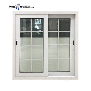 Fenêtre coulissante de cuisine en aluminium à double vitrage à deux rails <span class=keywords><strong>amovible</strong></span> avec <span class=keywords><strong>grille</strong></span>, design aux Philippines - Product Image 2