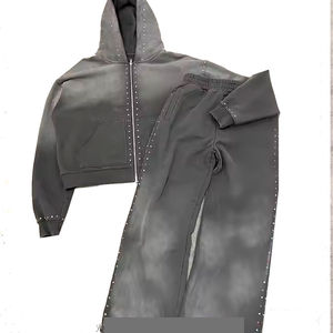 Survêtements légers de qualité supérieure pour hommes avec strass, vêtements de jogging, tenues pour hommes avec strass, vente en gros - Product Image 4