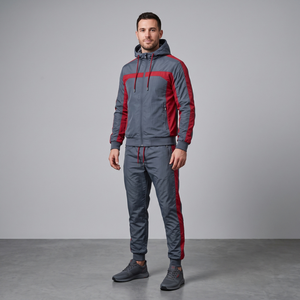 Conjunto Deportivo de Dos Piezas para Hombre, Chaqueta y Pantalón de Nylon Ligero para Entrenamiento al Aire Libre, con Envío y Entrega - Product Image 1